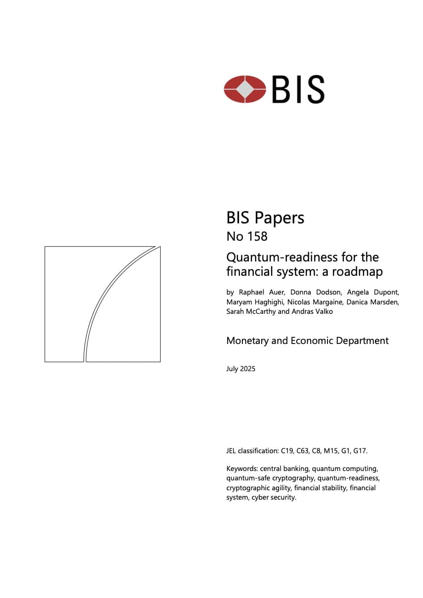 BIS: Quantum-Readiness for the Financial System