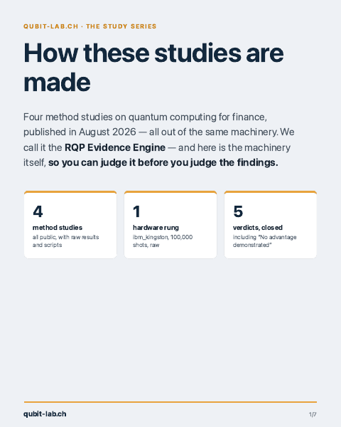 How these studies are made — brief cover