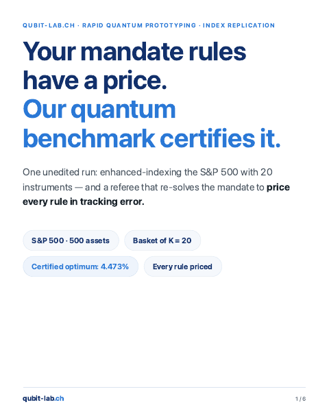 Your mandate rules have a price — brief cover